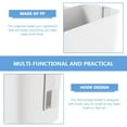 thumbnail image 3 of OULII 1Pcs Bed Organizer Hanging White Plastic Bedside Storage for Hospital Beds Home Organization, 3 of 8