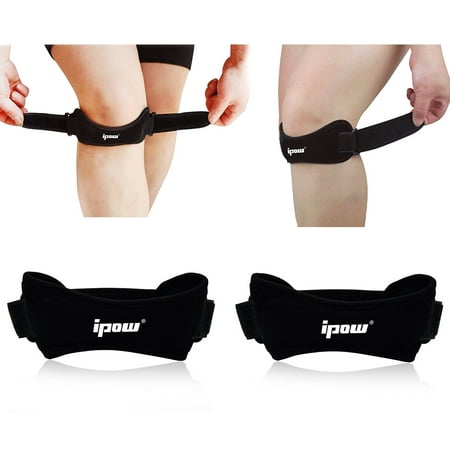 IPOW Patellar Tendon Support Strap Running Youth Growing Knee Pain Relief, Women & Men Tendinitis Knee Band for Weight Lifting, Workout, Tennis, Basketball, 2 (Best Knee Strap For Patellar Tendonitis)