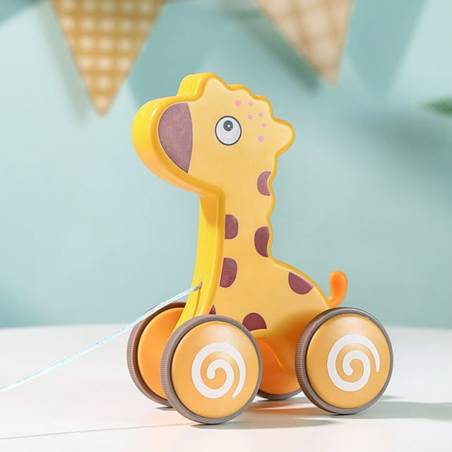 QIPOPIQ Clearance Education Toys Driver Children's Drag Pull Rope To Pull Car Educational Toys Children's Birthday Gift