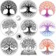 thumbnail image 1 of Sellos transparentes Árbol de la Vida Luna Sellos postales reutilizables Sellos de silicona transparentes, 1 of 9