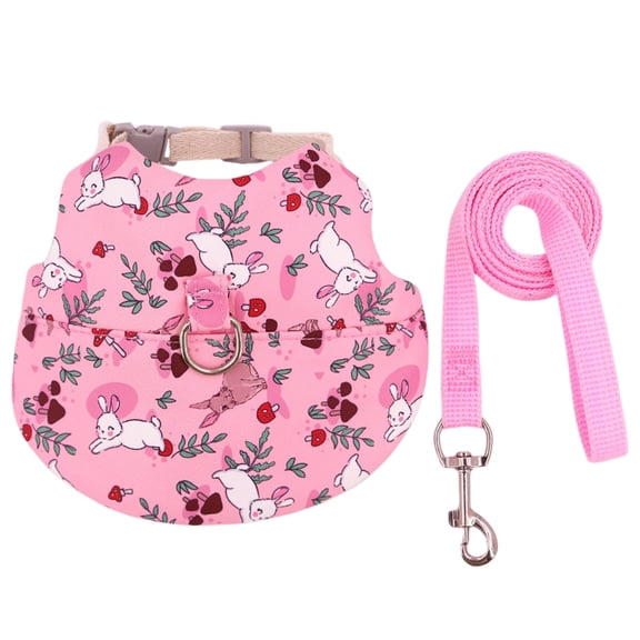 Adjustable Small Pet Vest Leash Rabbits Harness Vest GuineaPigs Outdoor Supply
