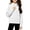 White, variant on ATOGUTA Girls Turtleneck Sweatshirt Black Kids Long Sleeve Half Zip Fleece Sweatshirts Casual Fashion Spring Fall Clothes Size 5T-15