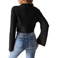 thumbnail image 5 of TINZ Sweater Dress Long Sleeve Oversized Tunic With Exquisite Embroidery And Panel Design Warm Winter Knit Vest Dress Long Pullover Sweater Belted Long Dress, 5 of 5