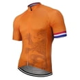 thumbnail image 2 of Nueva camiseta de ciclismo de Holanda para hombre, color naranja, ropa de ciclismo, ropa de ciclismo, manga corta, personalizable, 2 of 4