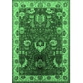 thumbnail image 1 of Ahgly Company Indoor Rectangle Oriental Emerald Green Industrial Area Rugs, 8' x 12', 1 of 4
