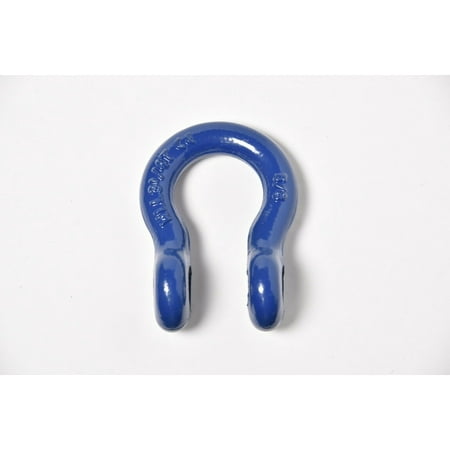 

5/8 Lift Tow Bow Shackle D-Ring w 3/4 Screw Pin WLL 7000 lbs 3.25T Multi-Color - SHACKLE: Blue PIN: Black - 10
