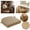 I, variant on Outdoor Chair Round Corner Cushions for Patio Furniture, Water Resistant Patio Cushions with Ties, High Density Foam Filling Seat Cushions, Indoor Outdoor for Garden Yard Home, 16.93"x15.75"x1.97"