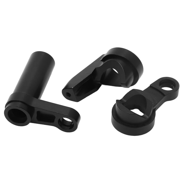 Juego Completo De Dirección RC, Fácil De Reemplazar, Absorción De Impactos, Kit De Nudillos De Dirección RC, Resistente Al Desgaste Para Actualizar ANGGREK Negro