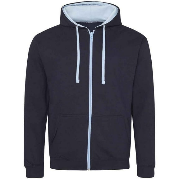 Awdis Mens Varsity Full Zip Hoodie
