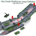 thumbnail image 5 of Tank Toys for 3 4 5 6 7 8 Year Old Boys - Army Toys Tank with 6PCS Alloy Die-Cast Army Vehicles, Military Toy Tank with Light, Sound & Missiles Shooting, Christmas Birthday Gift for Kids Boys, 5 of 8