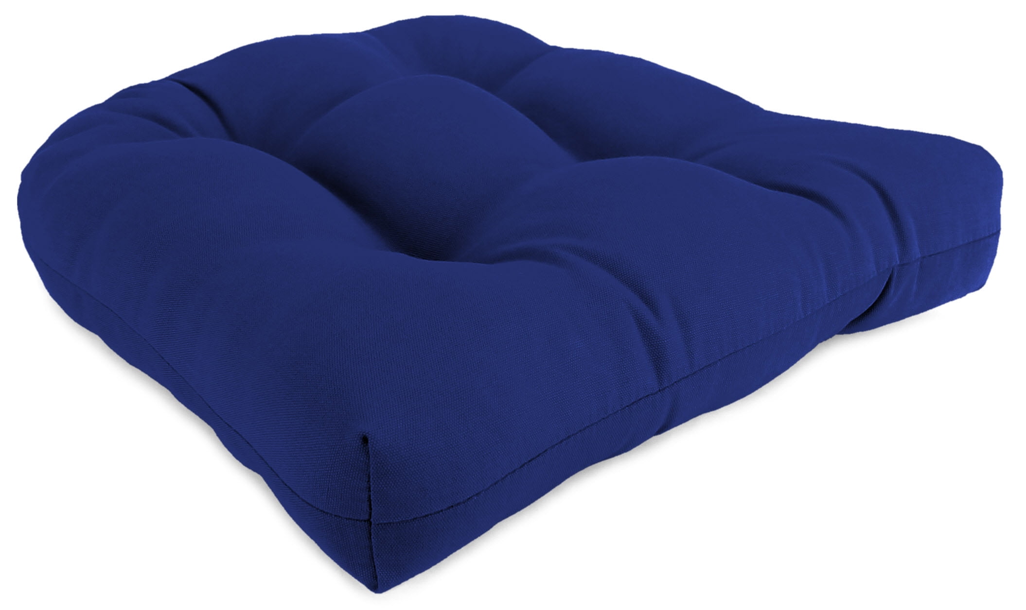 Jordan Manufacturing Veranda Outdoor Wicker Chair Cushion Cobalt 18 L X 18 W X 4 H Walmart Com Walmart Com