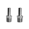 thumbnail image 1 of Beduan Manguera de acero inoxidable de 3/4 pulgadas a macho NPT de 3/4 pulgadas, accesorio para cerveza casera, agua, combustible, aire (paquete de 2), 1 of 3