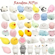 Weanas 36 Pack Funy Animals Squishies Soft Cute Squishy Squeezy Kawaii for Kids