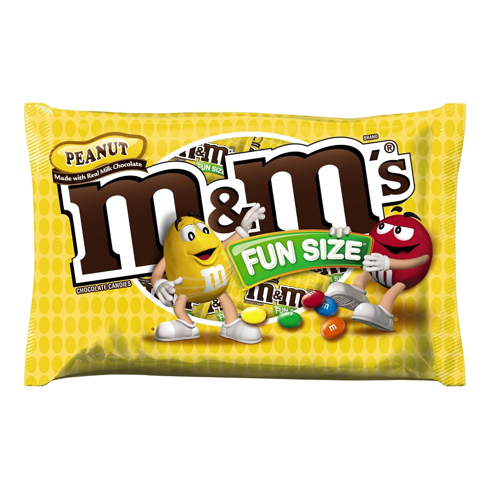 M&M'S Peanut Candies FUN SIZE, Candy Bag 18.80 Oz