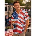 thumbnail image 2 of Hawaiian Shirt for Men, Unisex Summer Beach Casual Short Sleeve Button Down Shirts, Printed Palmshadow Clothing, 2 of 6