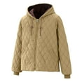 thumbnail image 5 of Roncen Short Quilted Winter Coats for Women - Hooded Heavy Warmth Puffer Jacket - Long Sleeve Insulated Outerwear with Zip Front & Cozy Lining - Thickened Cotton Parka for Cold Weather, 5 of 7
