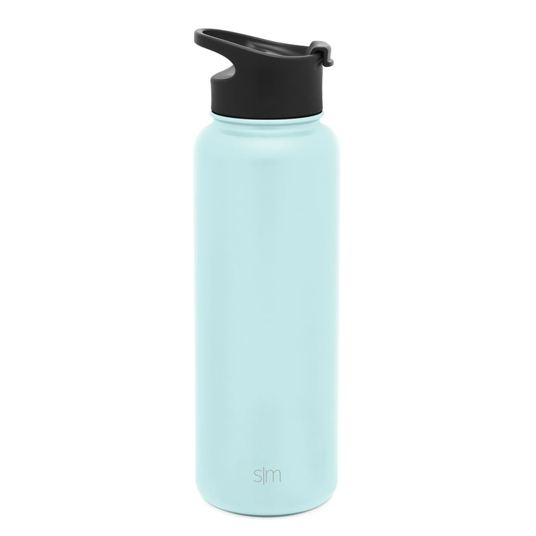 Simple Modern Summit 40 oz Graphite Double Wall Vacuum Insulated Stainless  Steel Water Bottle with Wide Mouth and Straw Lid 