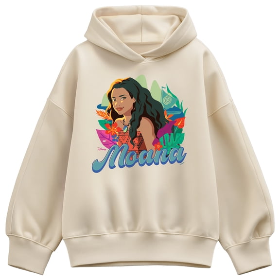 Moana Live Action - Florals - Women's Oversized Fleece Hoodie Sweatshirt