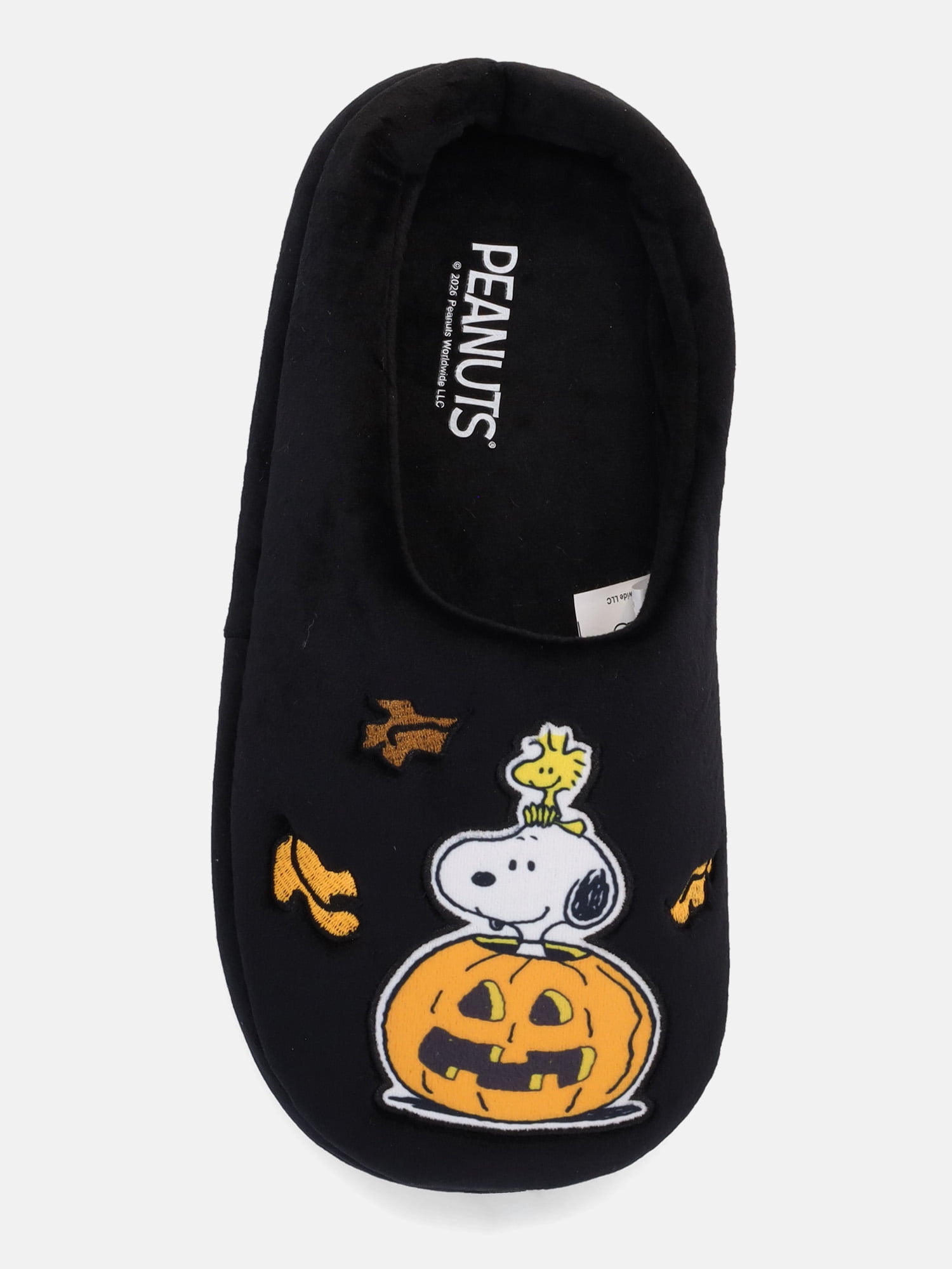 Snoopy by Peanuts Adults black Halloween theme Slipper