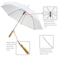 thumbnail image 4 of Anderson Umbrella Wedding Umbrella - 60" Umbrella - Manual Open - 10 Pack (White), 4 of 5