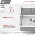 thumbnail image 3 of Stylish Undermount 32" Stainless Steel Double Bowl Workstation Kitchen Sink with 7 accs S-601W, 3 of 16