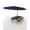 Blue, variant on Riedhoff 13ft Double-Sided Patio Umbrella with Crank Lift,UPF 50+,All-Weather,Beige (Without Base)