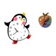 thumbnail image 1 of Reloj de pared,Reloj de pared silencioso y decorativo que no hace tictac,Reloj de pared silencioso de pingüino pequeño Reloj de madera,Estatua de estatuilla,Estatuas de resina Escultura, 1 of 8