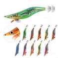 thumbnail image 3 of sunsanly Squid Hook Bait Sharp Hook Simulation Design Luminous Angling Wooden Shrimp Luminated Squid Bait Outdoor Fishing, 3 of 8