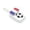 B, variant on Football Soccer Clicker Squishy Slow Rising Squishy Clicky Fidget Keychain,Soft Mini Football Shape Stress Relief Anxiety Calming Portable Gadget for Adults Office,R