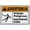 Warning Sign 4, variant on Think Lean Please Recycle Your Paper Sign 8"x12", Aluminum Tin Warning Signs for Home Outdoor Garden, High Visibility Lean Sign for Office