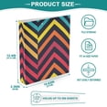 thumbnail image 5 of Colorful Line 3 Ring Binders 1.5 inch Hardcover File Folders with Interior Pockets A4 Size Organizer for School Office Hospital, 5 of 8