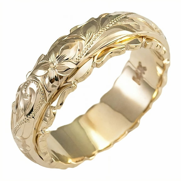 DESIGNICE Gold Rings for Women,Clear Outlines 14K Gold Plated Rings for Women,Barely-There Touch Womens Wedding Bands,Gold