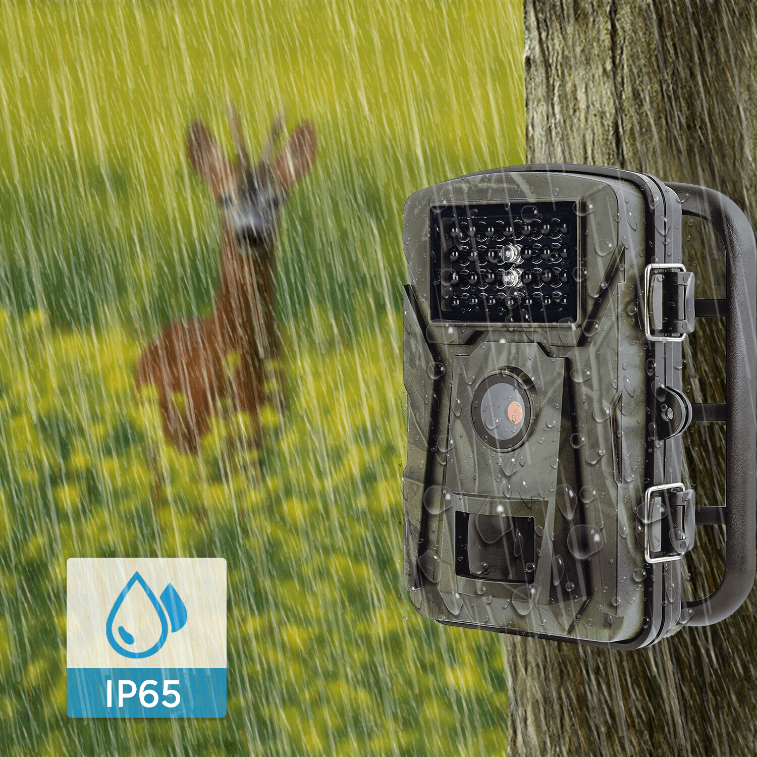 SuntekCam Basic Hunting Trail Camera 36MP 4K with 32GB SD Card IP65 Wildlife Trail Trap Monitor