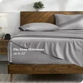 thumbnail image 3 of Bare Home 22" Extra Deep Pocket Sheet Set - Premium 1800 Collection - Ultra-Soft - King, Light Gray, 3 of 8