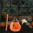 thumbnail image 3 of Jack-o-lantern de sonido Led portátil con escoba, luz LED de calabaza de Halloween TFixol Luces led, 3 of 7
