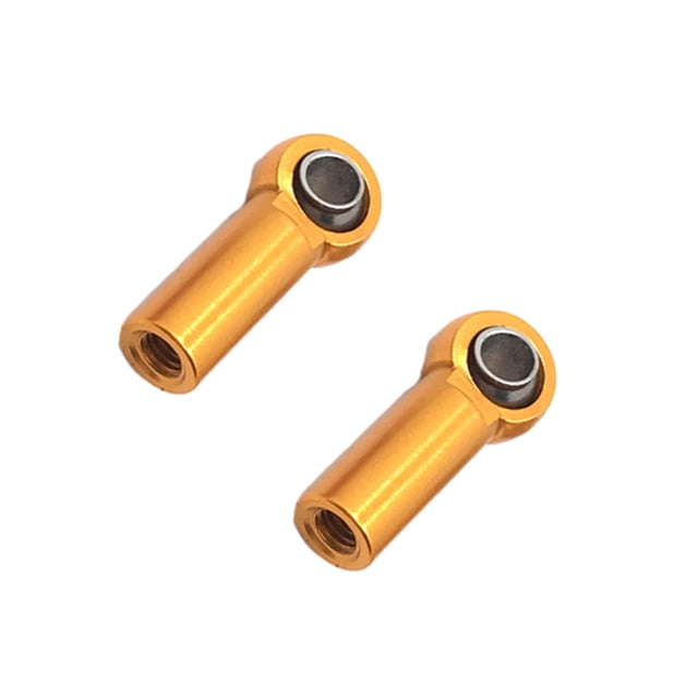 Vogacara 2 pack/lote aleación M3 junta de extremo de varilla de enlace 3MM agujero de cabeza de bola L 4,5 MM para RC coche camión pieza de Kits de construcción modelo Dorado