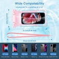 thumbnail image 7 of MATEPROX Waterproof Phone Case, Floating Water Proof Phone Pouch with Lanyard up to 6.9‘’ for Swimming Skiing Drifting-Pink, 7 of 7