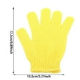 thumbnail image 3 of Exfoliating Bath Gloves Deep Cleansing Dual Texture Body Scrub Mitts for Dead Skin Removal Machine Washable with Hanging Loop for Shower Spa Massage and Dry Brushing for Women and Men, 3 of 4
