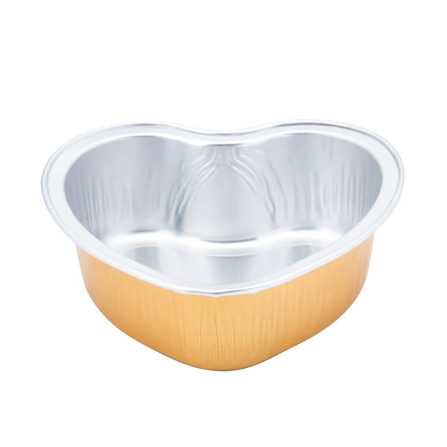 Pompotops Coupes à Cupcakes en Feuille Coupes à Cupcakes en Forme de Cœur avec Couvercle, Mini Coupes à Cupcakes Coupes de Cuisson de Cuisine 100 Pcs Liquidation