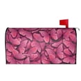 thumbnail image 2 of Haiem Pink Butterfly Mailbox Covers Magnetic ,Mailbox Wraps Post Letter Box Cover for Holiday Garden Yard Decor-21x18 in, 2 of 9