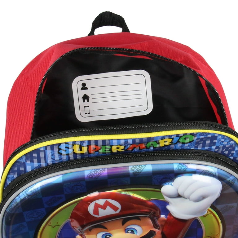 Nintendo Super Mario Bros All Over Character Molded Backpack 16