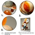thumbnail image 3 of Designart "Marbles Pyramid Abstract Geometric II" Geometric Canvas Wall Art - Modern Colorful Abstract Modern Shapes Bedroom Canvas Wall Art, 3 of 6