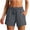 Dark Gray, variant on Women's 5"/ 7" Athletic Running Shorts Quick Dry Lightweight Workout Gym Shorts with Zipper Pockets UPF 50+ Purple,S
