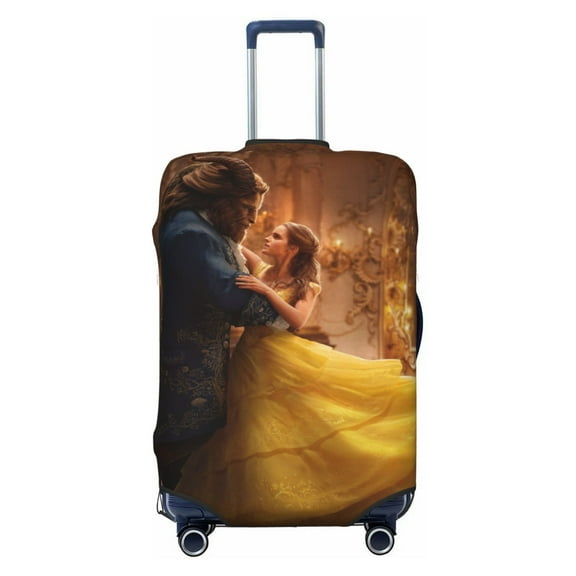 Beauty The Be-as Luggage Suitcase Covers Elastic Washable Cartoon Luggage Protector Travel Suitcase Protective Cover for Kid And Adult