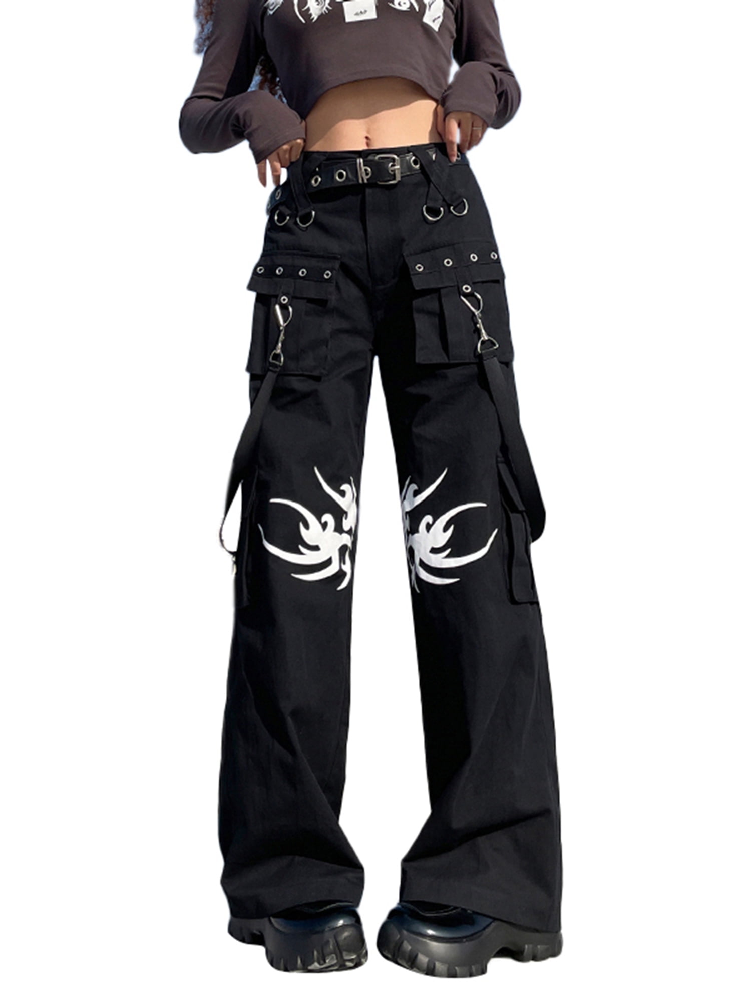 Men's Pants Trousers Hip Hop Pants Street Wear Pocket Gothic Long Trousers 