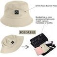thumbnail image 4 of Sombrero de pescador para mujer, sombrero para el sol, sombreros de algodón, sombrero plegable para protección solar, para mujeres, hombres, actividad, Smiley, 4 of 5