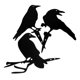 thumbnail image 4 of 3Pcs Garden Crow Sculpture Metal Art Sculpture Crow Shaped Decoration Garden Yard Patio Crow Decor, 4 of 4