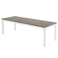 thumbnail image 4 of Fnova 78.7" Modern Computer Desk with Wood Desktop, Metal Frame Office Desk, Grey White, 4 of 16