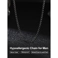 thumbnail image 7 of Suplight Men Chain Necklace Stainless Steel 2mm/3mm/6mm/8mm 18"-28" Box Chain Gift for Men, 7 of 7
