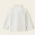 thumbnail image 2 of REDARER Kids Lined Long Sleeve Shirt Half Neck Pullover Windproof Warm Base Layer Thermal Inner Wear Color Options,Color:White,Size:2-3 Years, 2 of 4